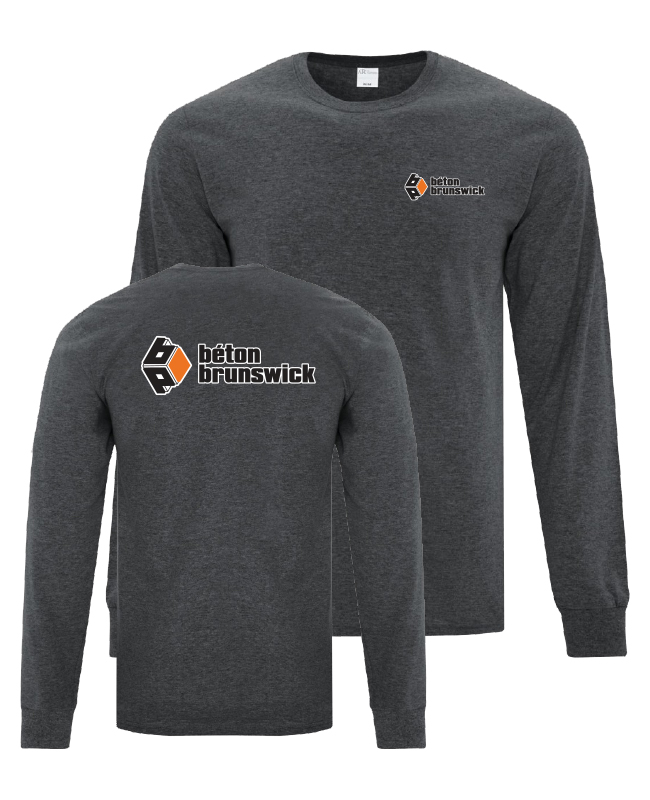 Béton Brunswick - ATC1015 unisex long sleeve sweater (DARK HEATHER GRAY) - SE. S13962 (AVG) + SE. S13962-2 (DOS)